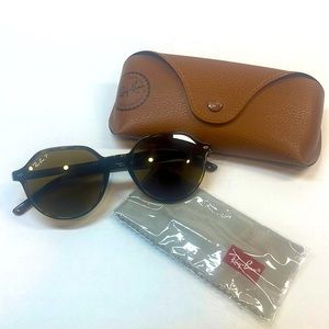 Ray Ban Thalia, polished Havana polarized sunglasses